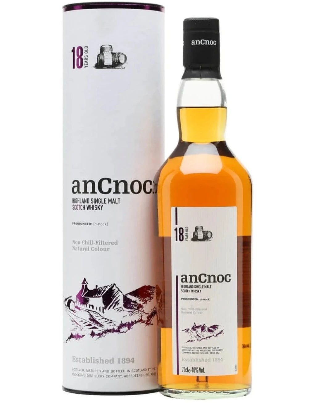 Ancnoc 18 Year Old Single Malt Scotch Whisky