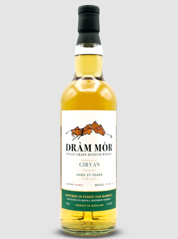 Girvan 27 Year Old Dram Mor Single Cask Single Grain Scotch Whisky