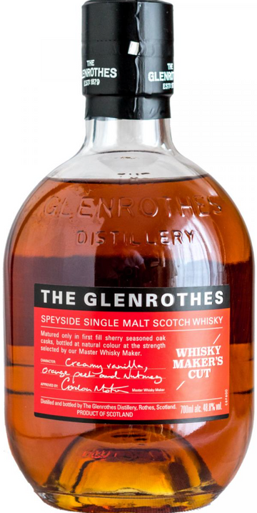 Glenrothes Whisky Makers Cut Single Malt Scotch Whisky