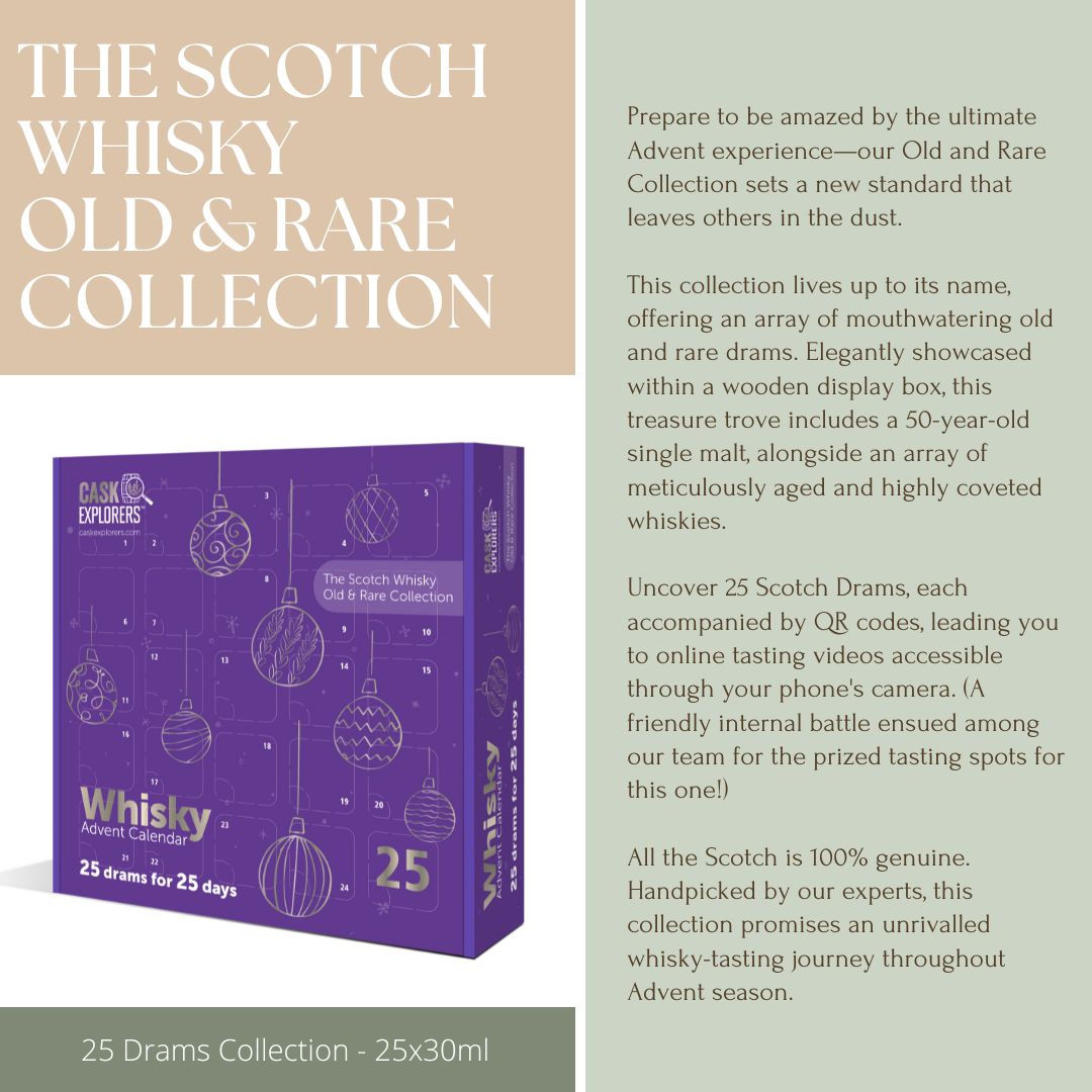 25 Day Scotch Old and Rare Whisky Advent Calendar 2023- £895 25x3cl 48.4%