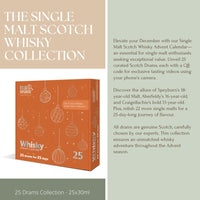 25 Day Scotch Single Malt Whisky Advent Calendar 2023 - £129.99 25x3cl - 43.8%