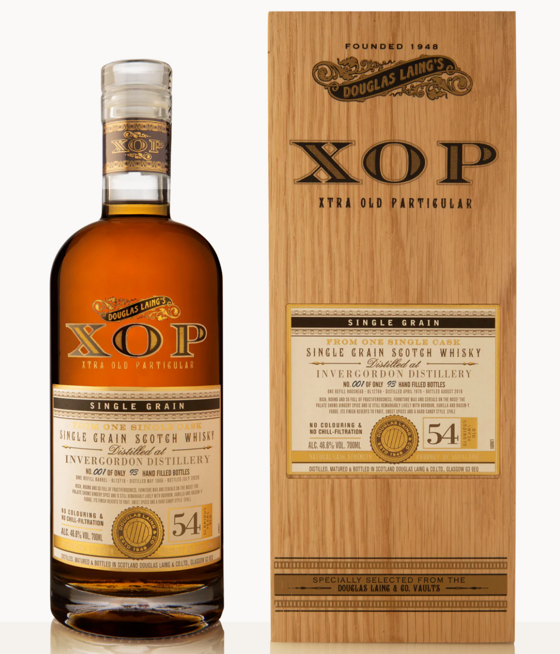 Invergordon 54 Year Old XOP 1966 Single Grain Scotch Whisky