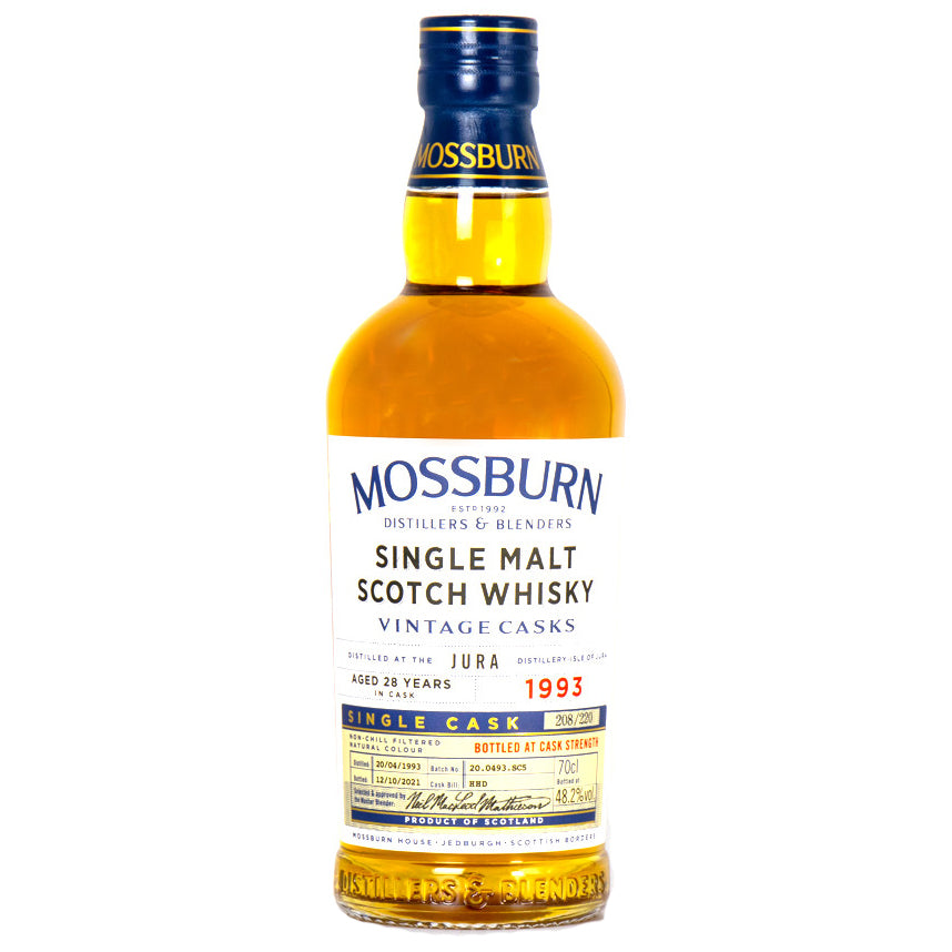 Jura 28 Year Old Cask Strength Single Malt Scotch Whisky - Mossubrn 1993