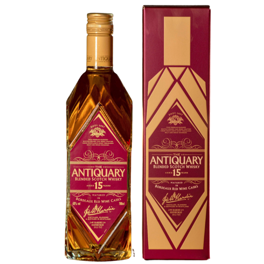 The Antiquary 15 Year Old Bordeaux Wine Cask Blended Scotch Whisky